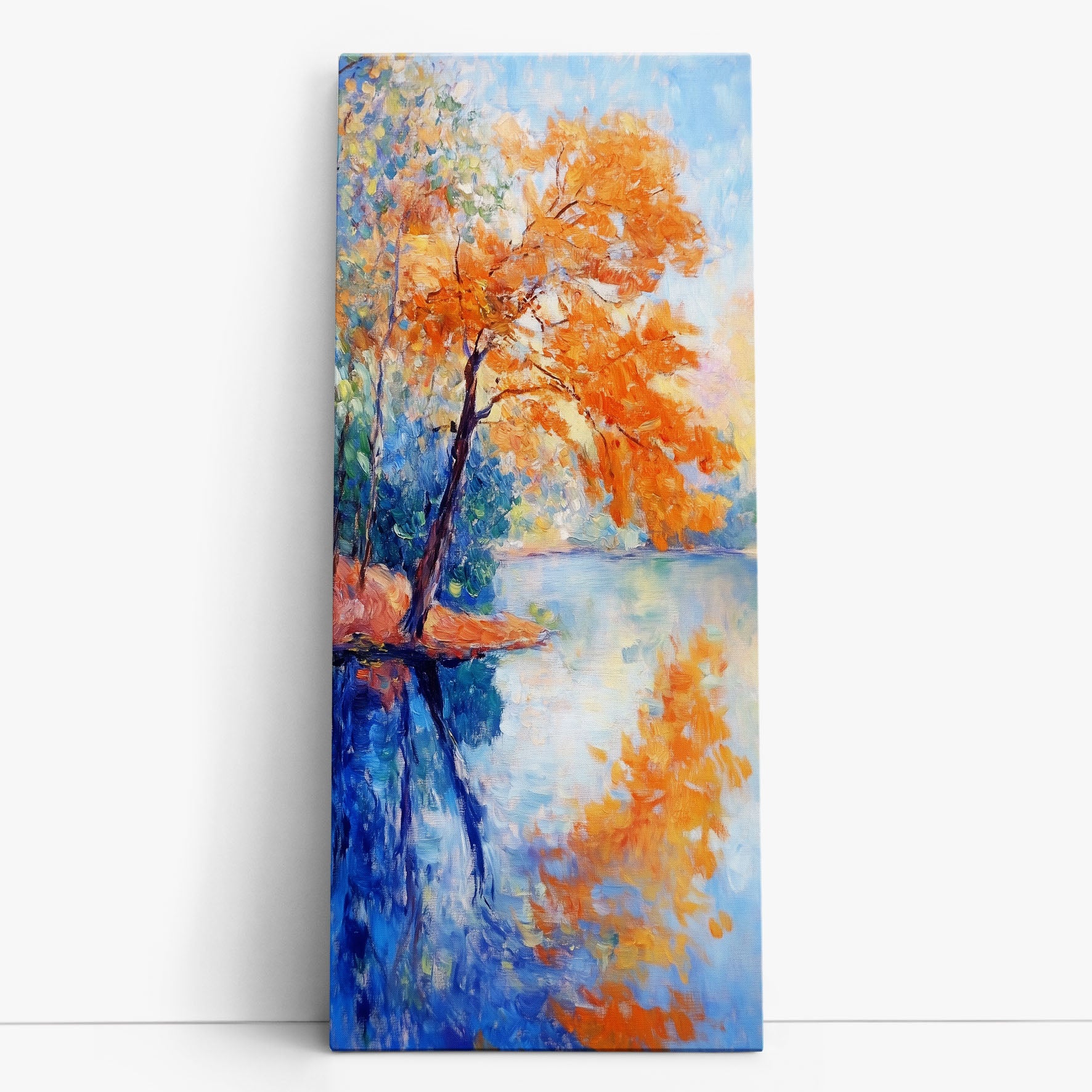 Reflété dans le bleu