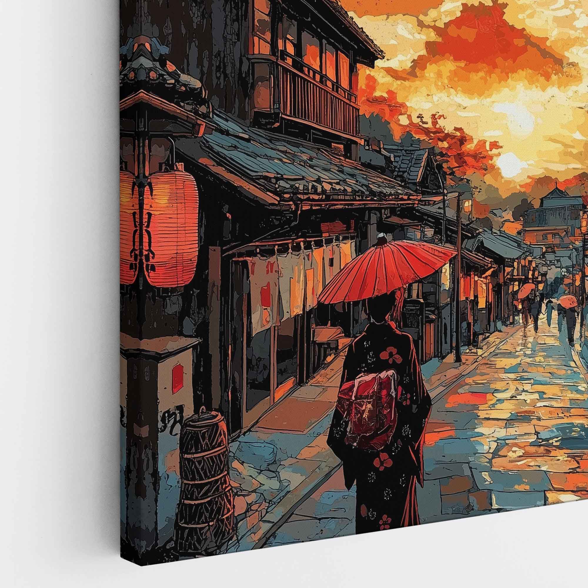 Entrez dans le soleil couchant