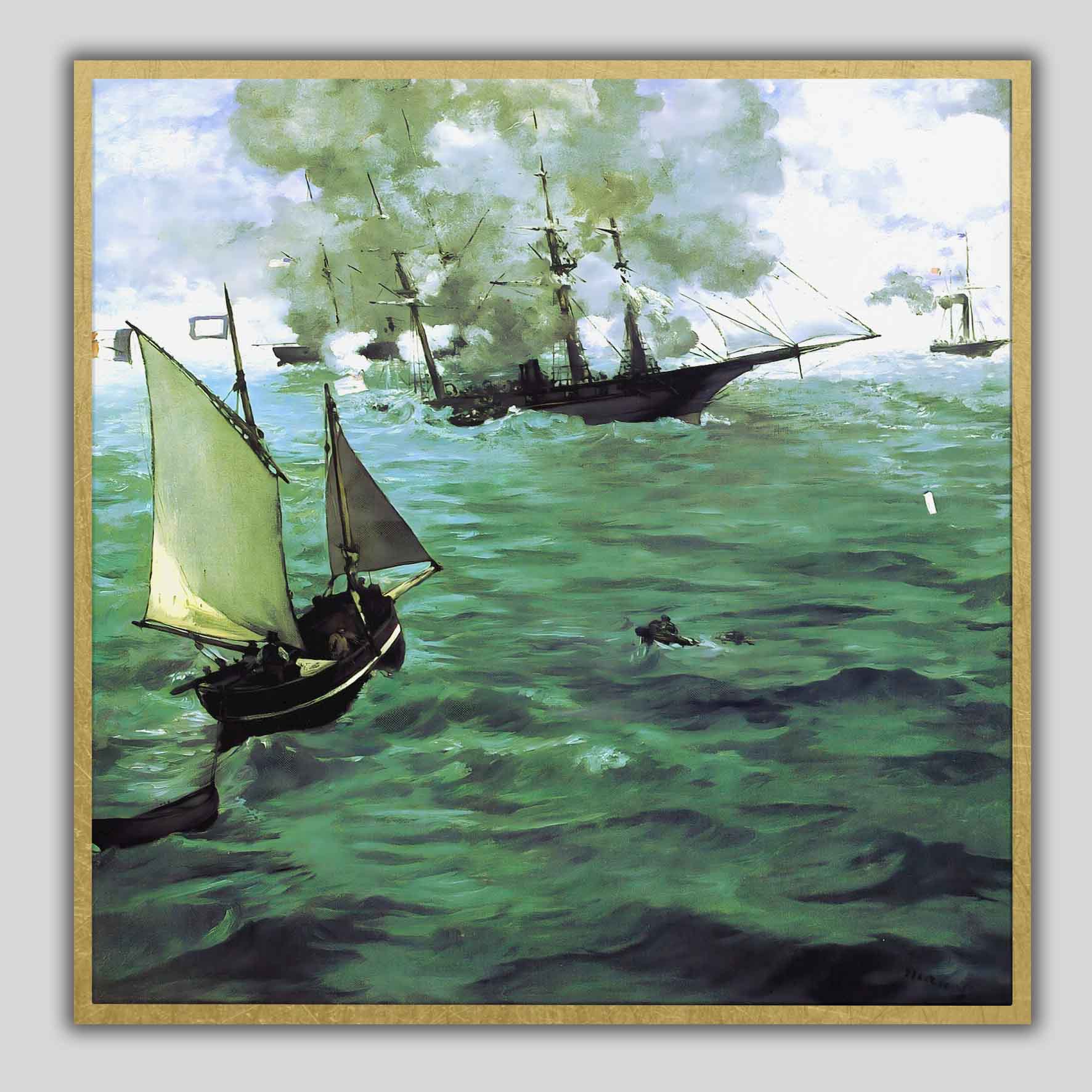 Il combattimento tra il Kearsarge e l'Alabama