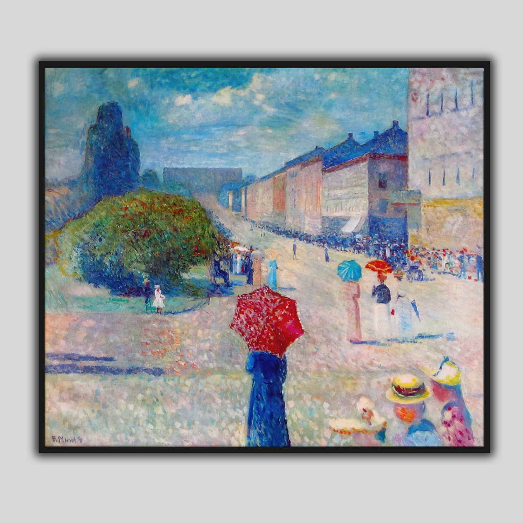 Jour de printemps dans la rue Carl Johan