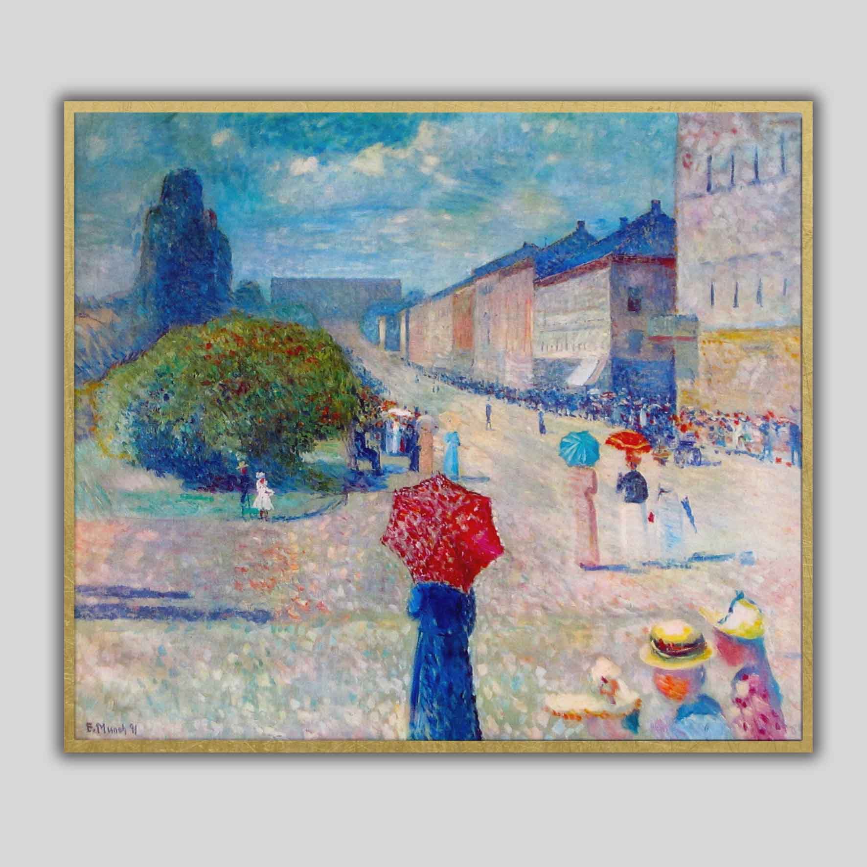 Jour de printemps dans la rue Carl Johan