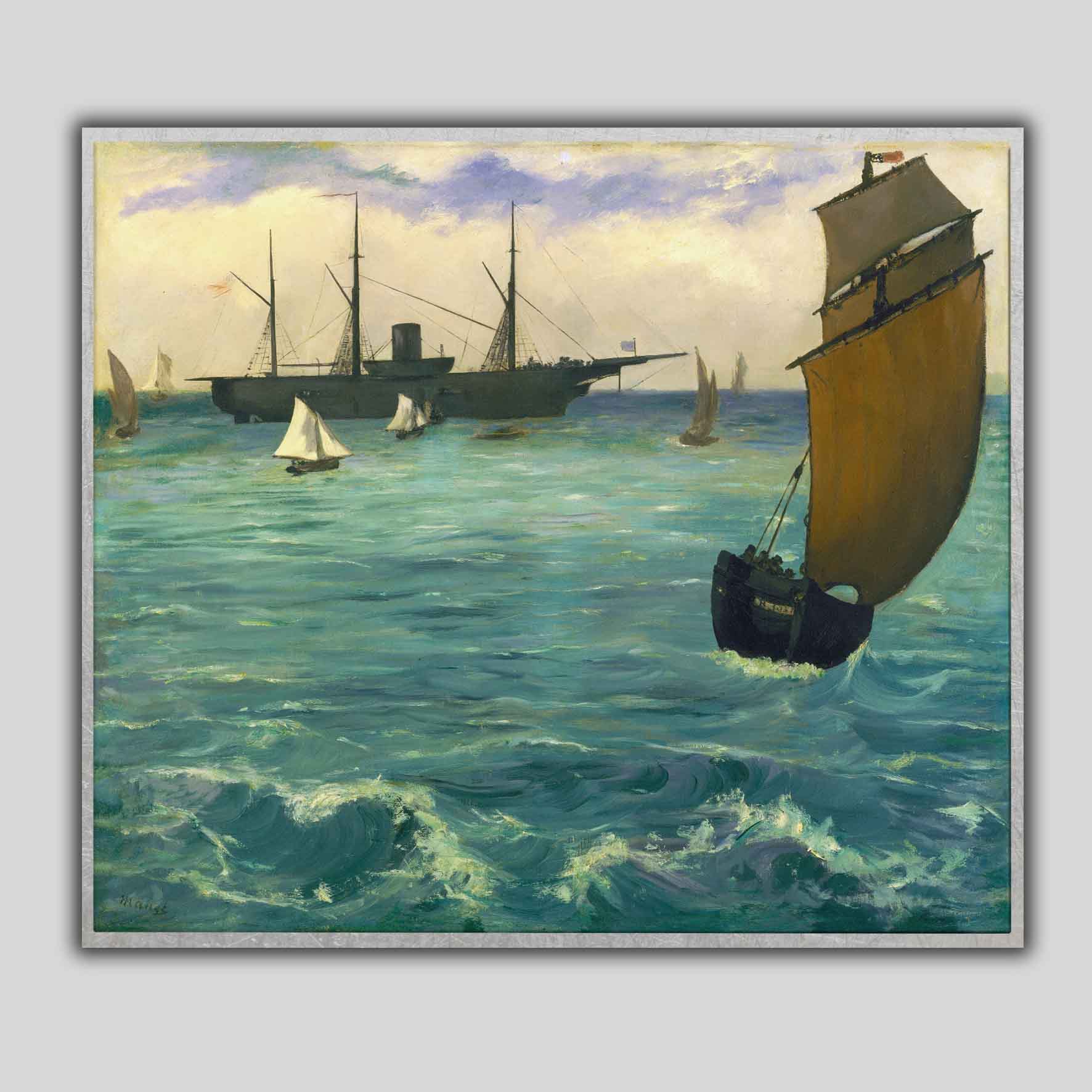 La Kearsarge à Boulogne