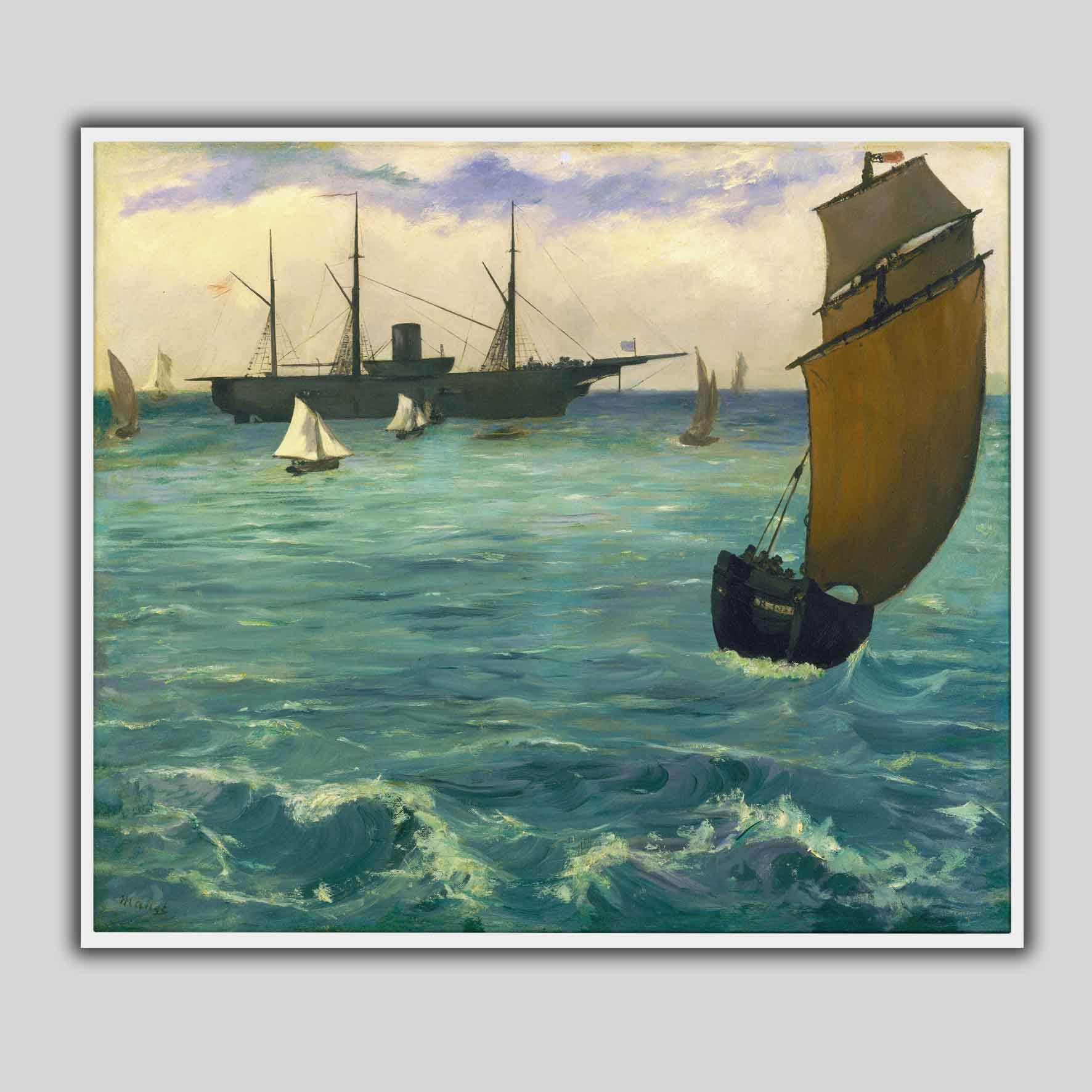 La Kearsarge à Boulogne