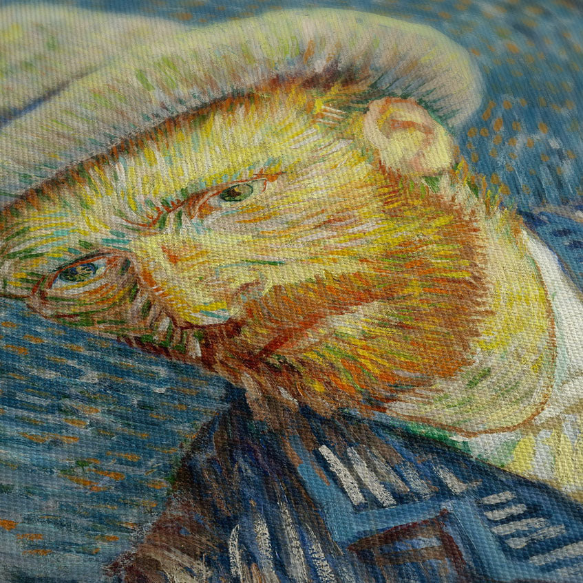 Autoritratto con cappello di feltro grigio 1887-1888