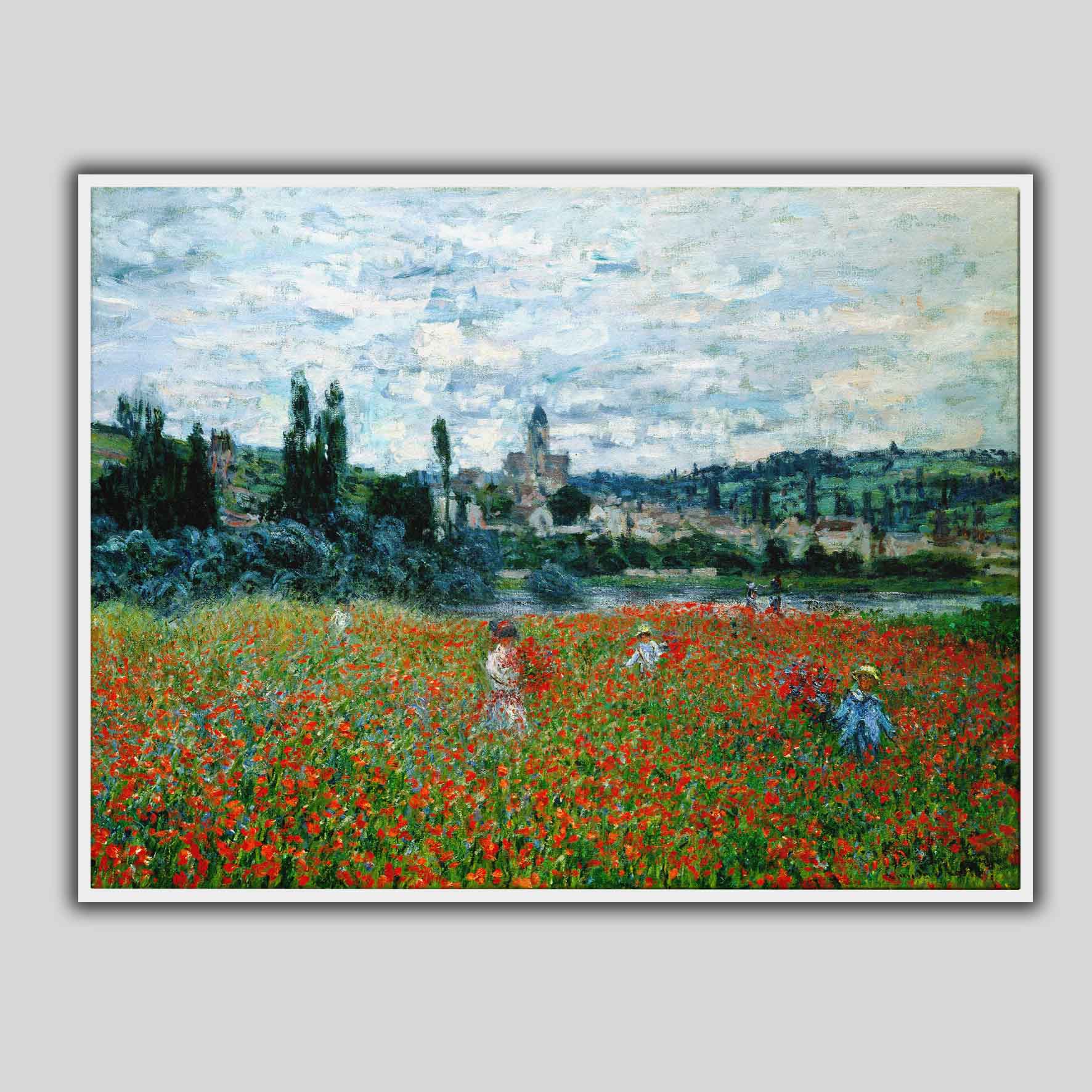 Champs de coquelicots à Vétheuil