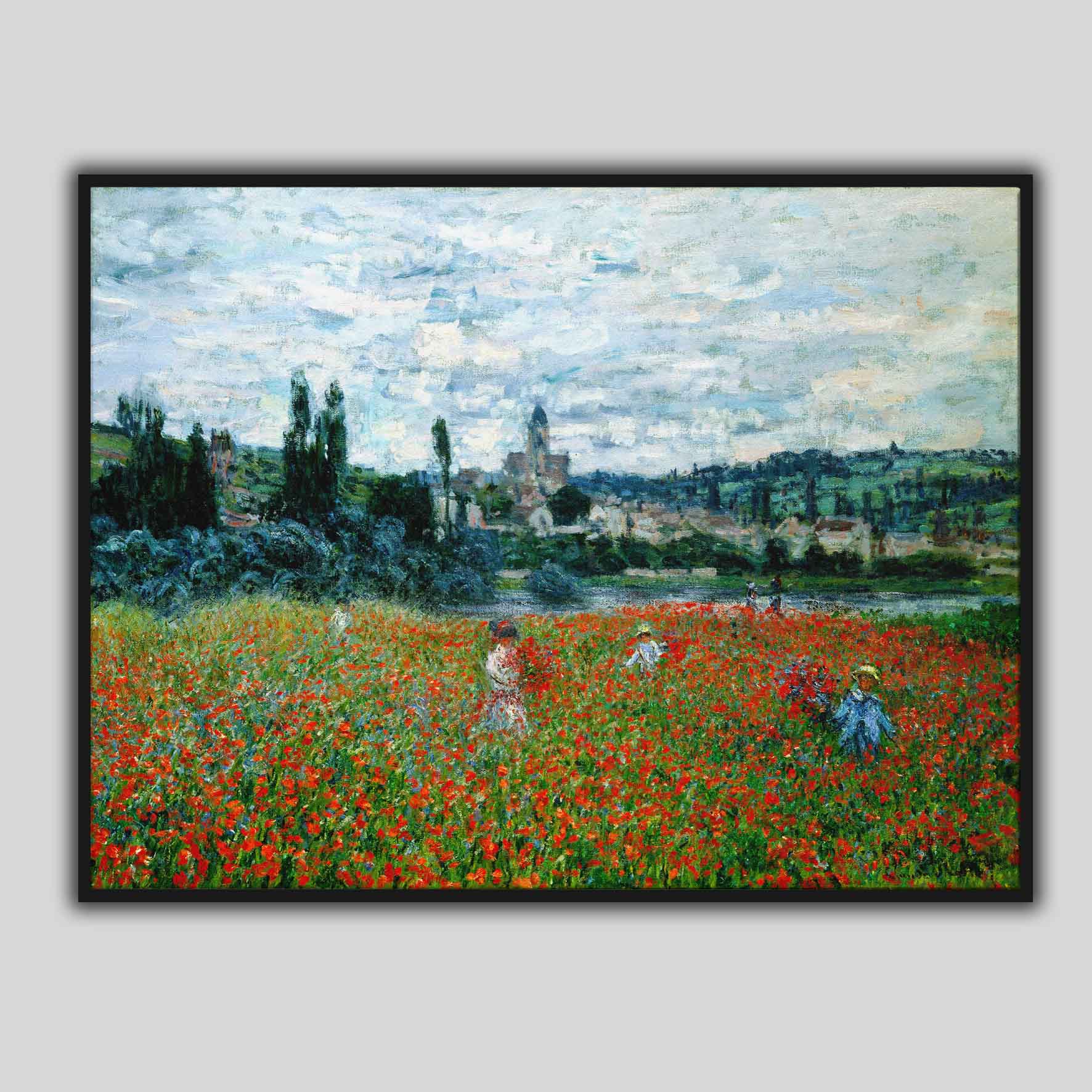 Champs de coquelicots à Vétheuil