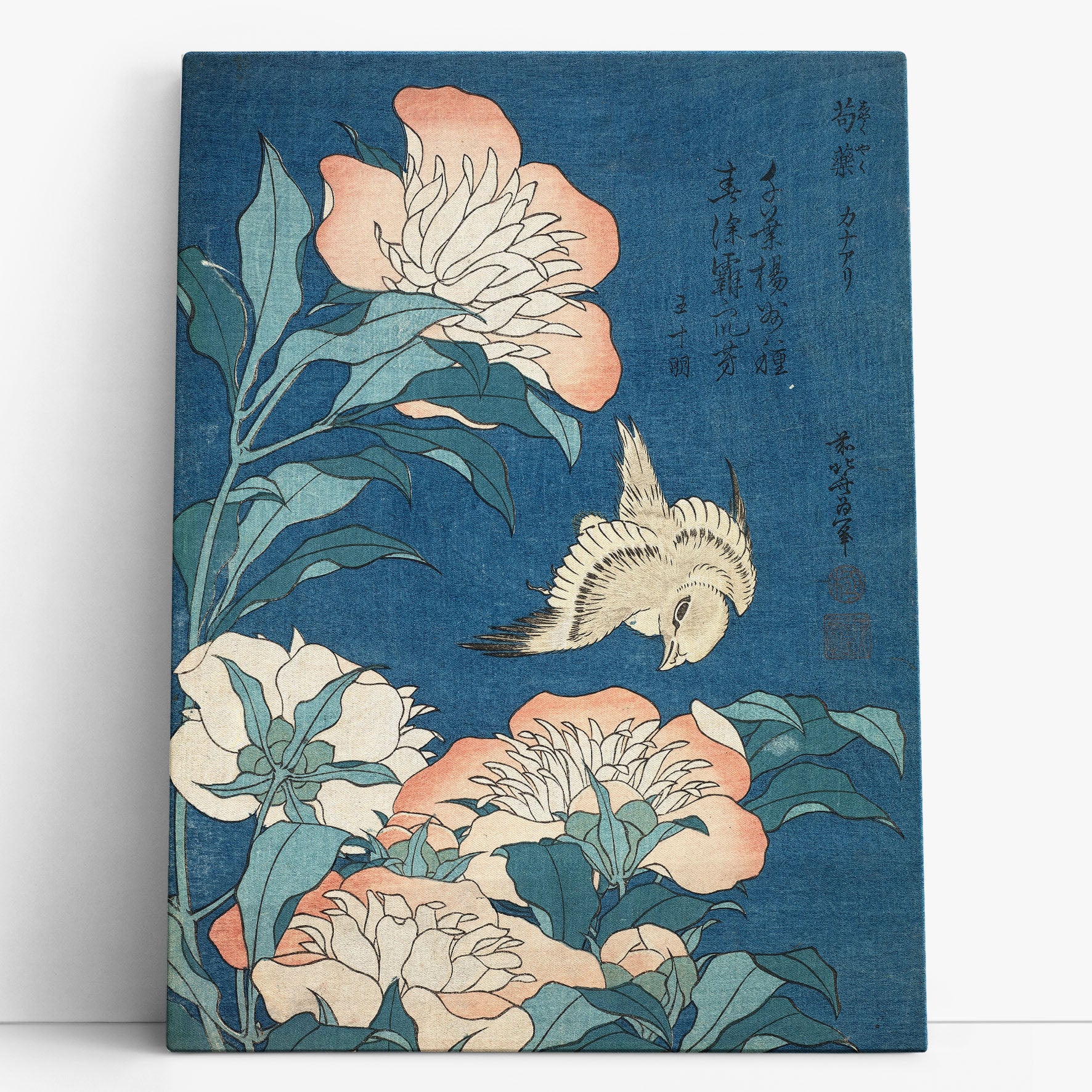 Peonies and small Canarian flowers