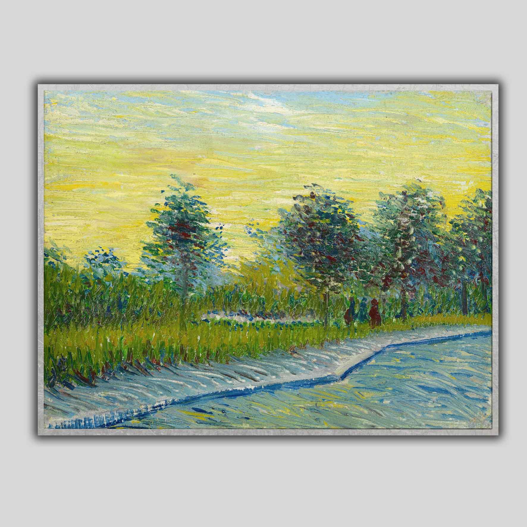 Piazza san pietro al tramonto