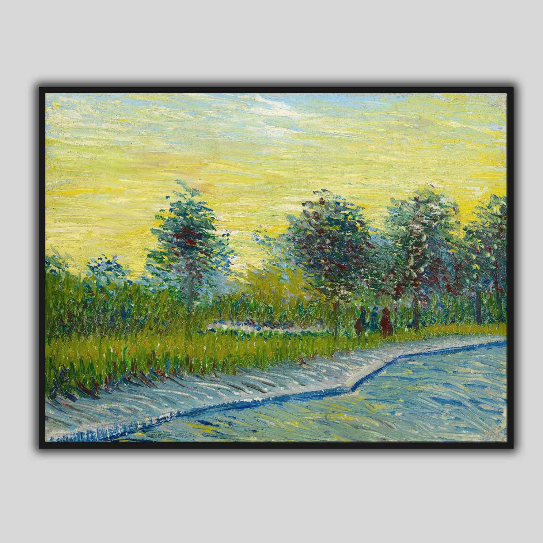 Piazza san pietro al tramonto