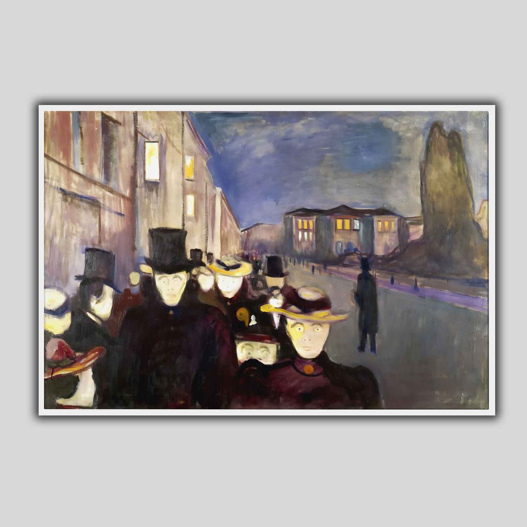 Soirée sur le boulevard Karl Johan