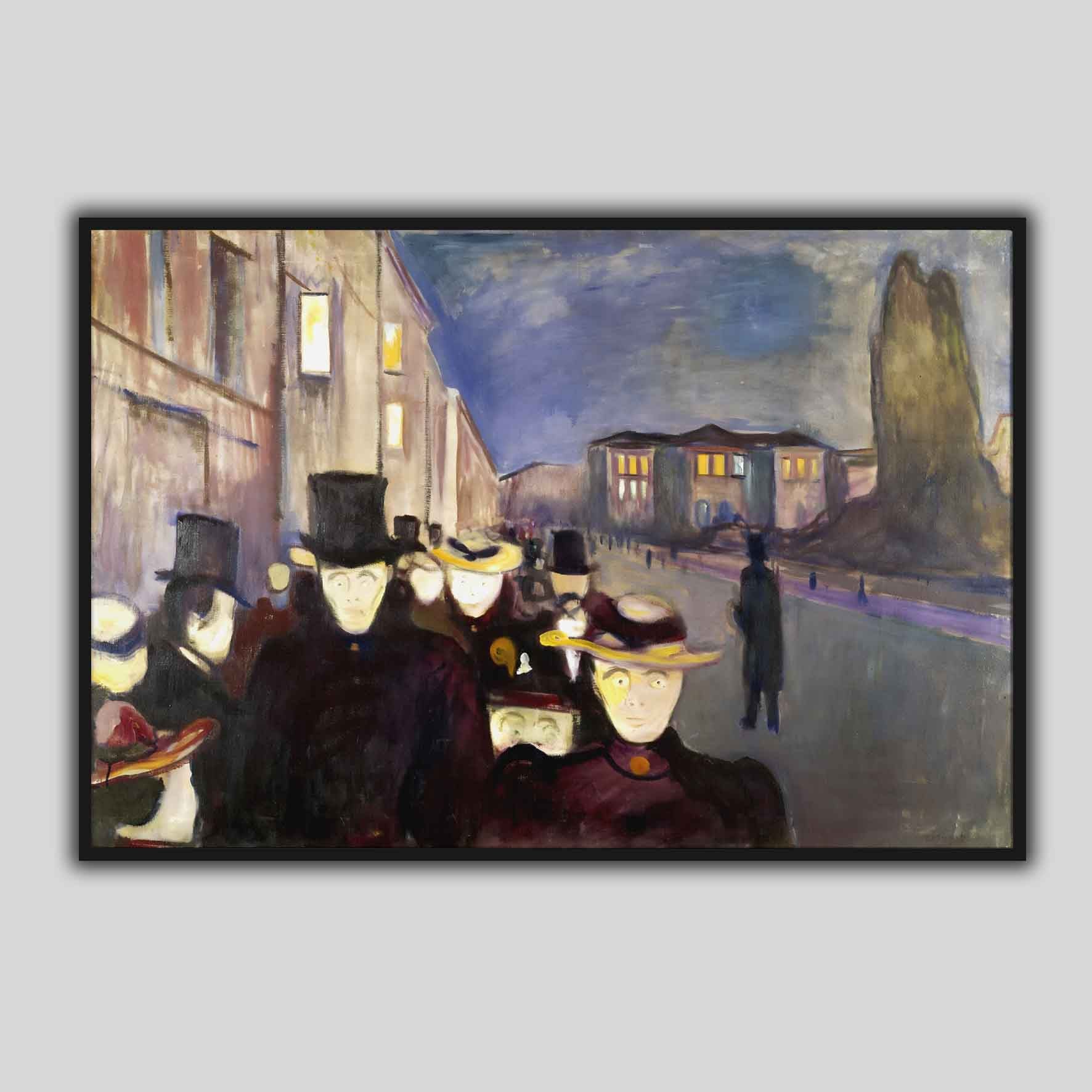 Soirée sur le boulevard Karl Johan