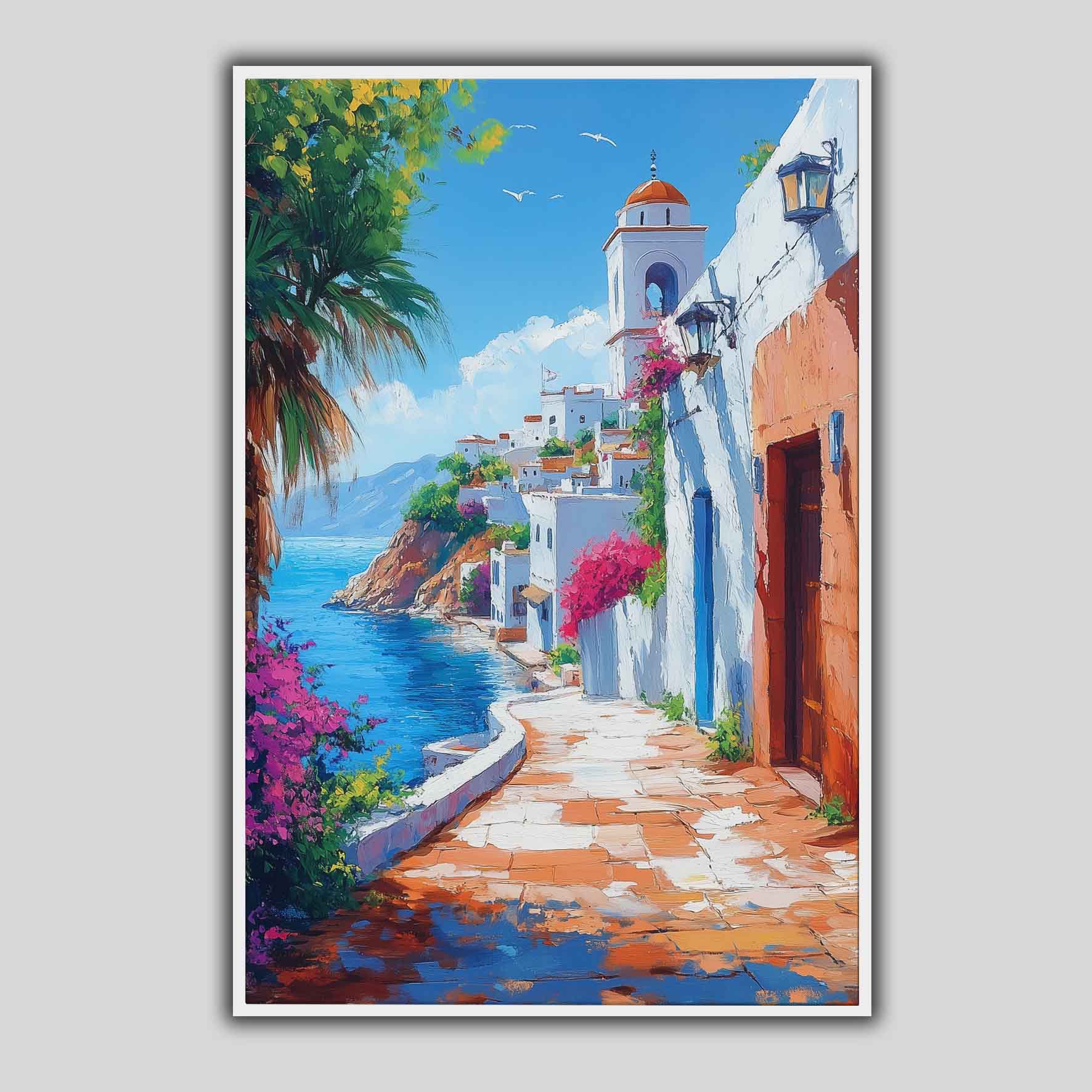 Mer et Bougainvilliers