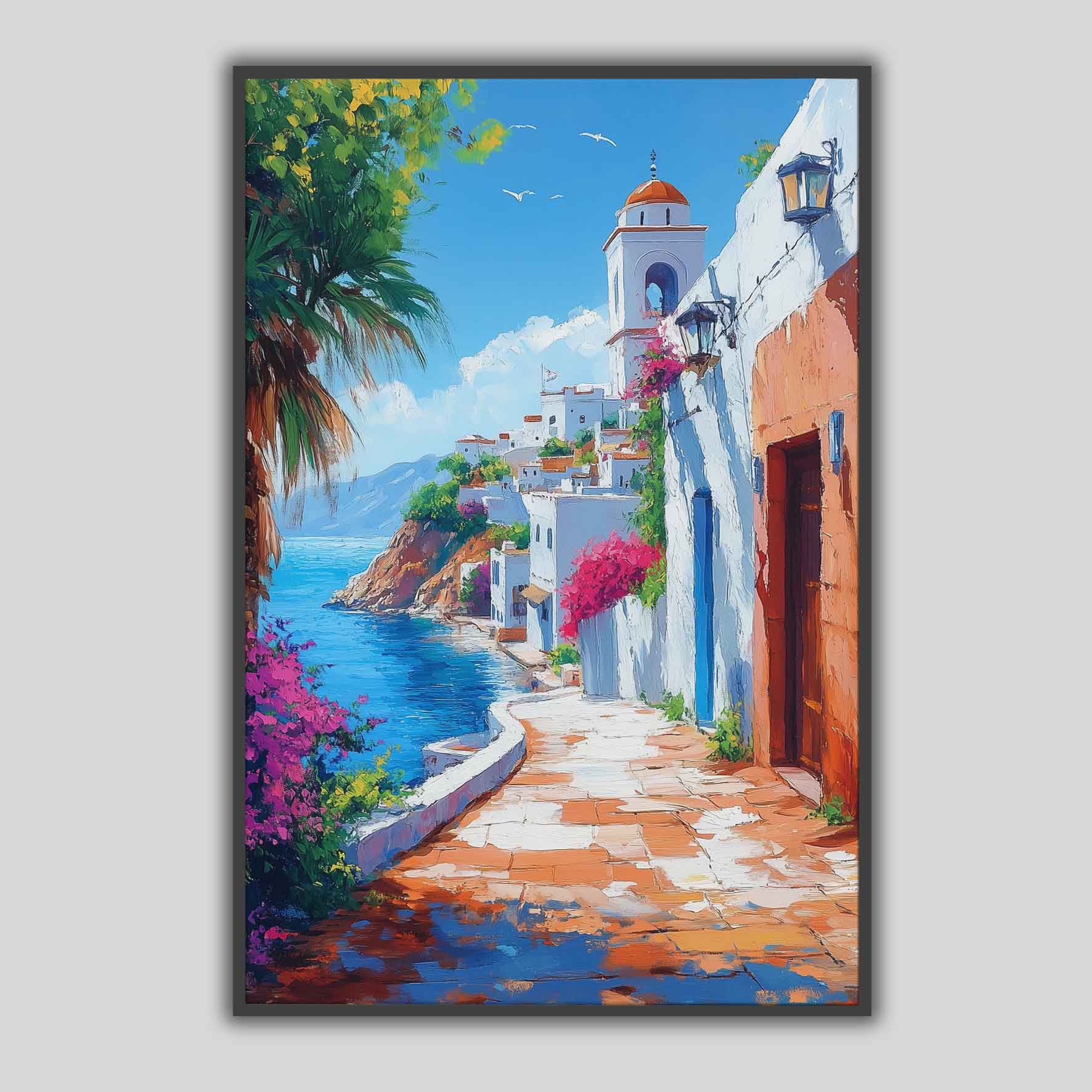 Mer et Bougainvilliers