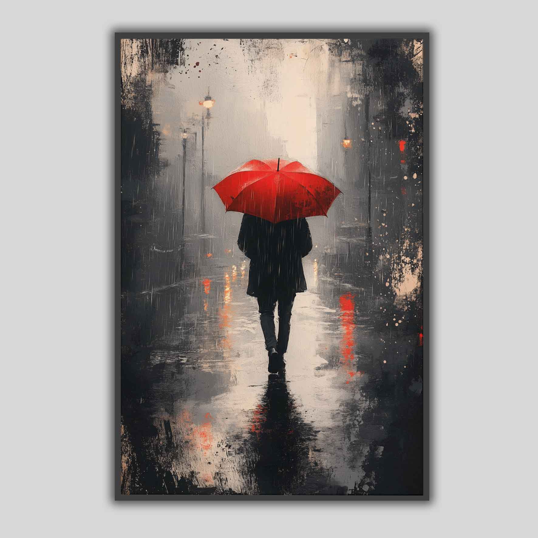 Je marche sous la pluie