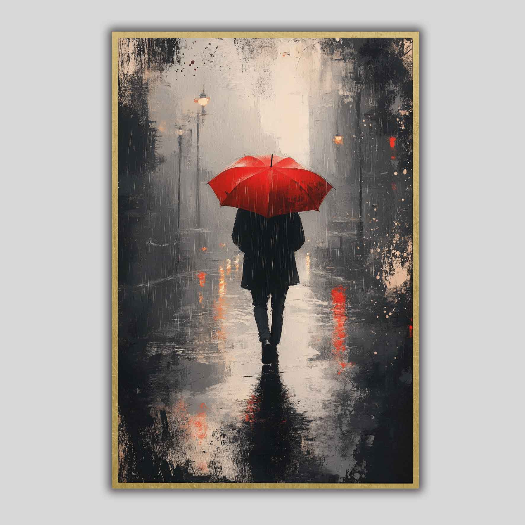 Je marche sous la pluie