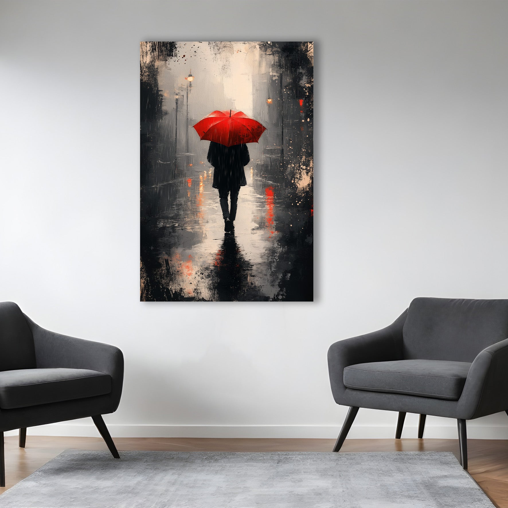 Je marche sous la pluie