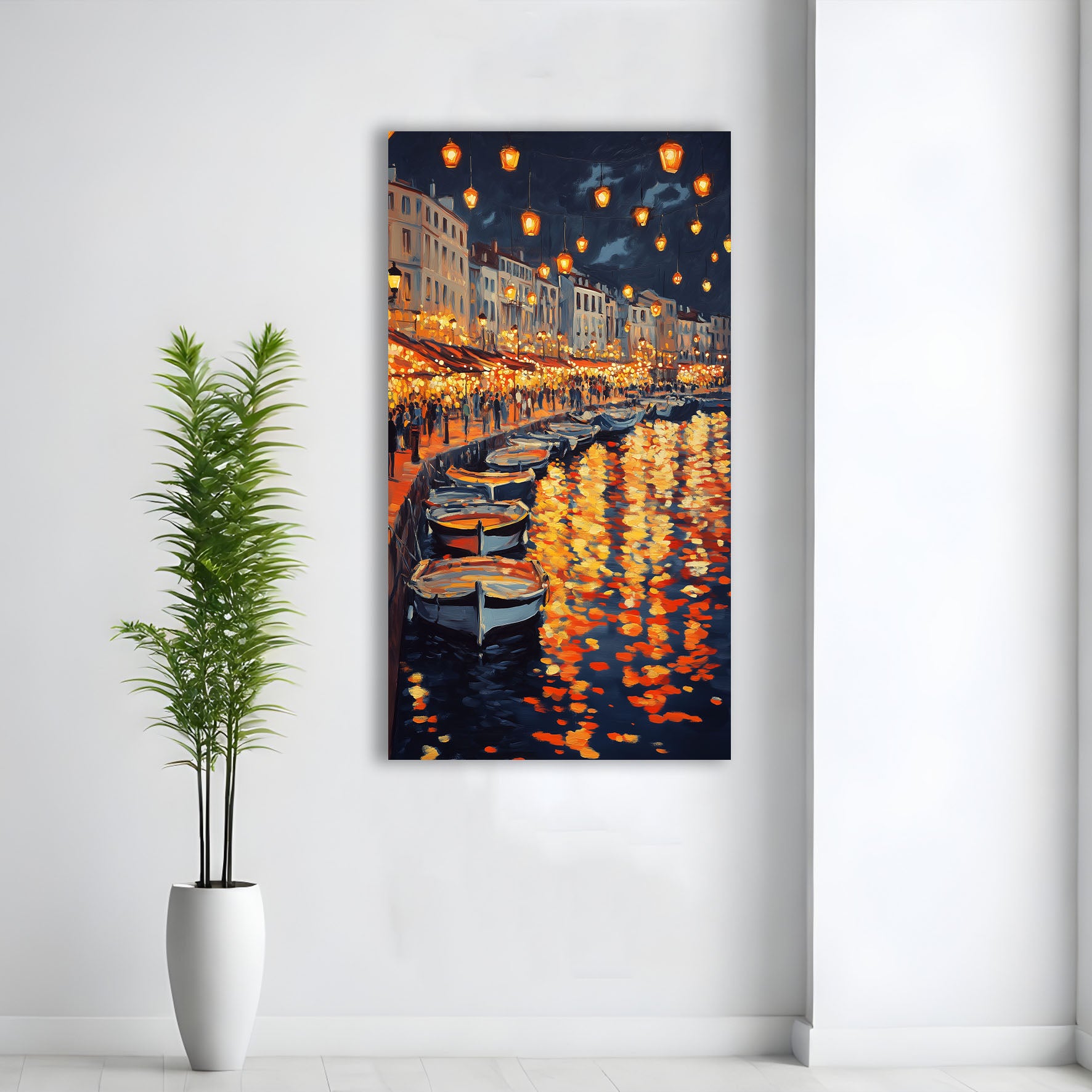 Lumières dans le canal