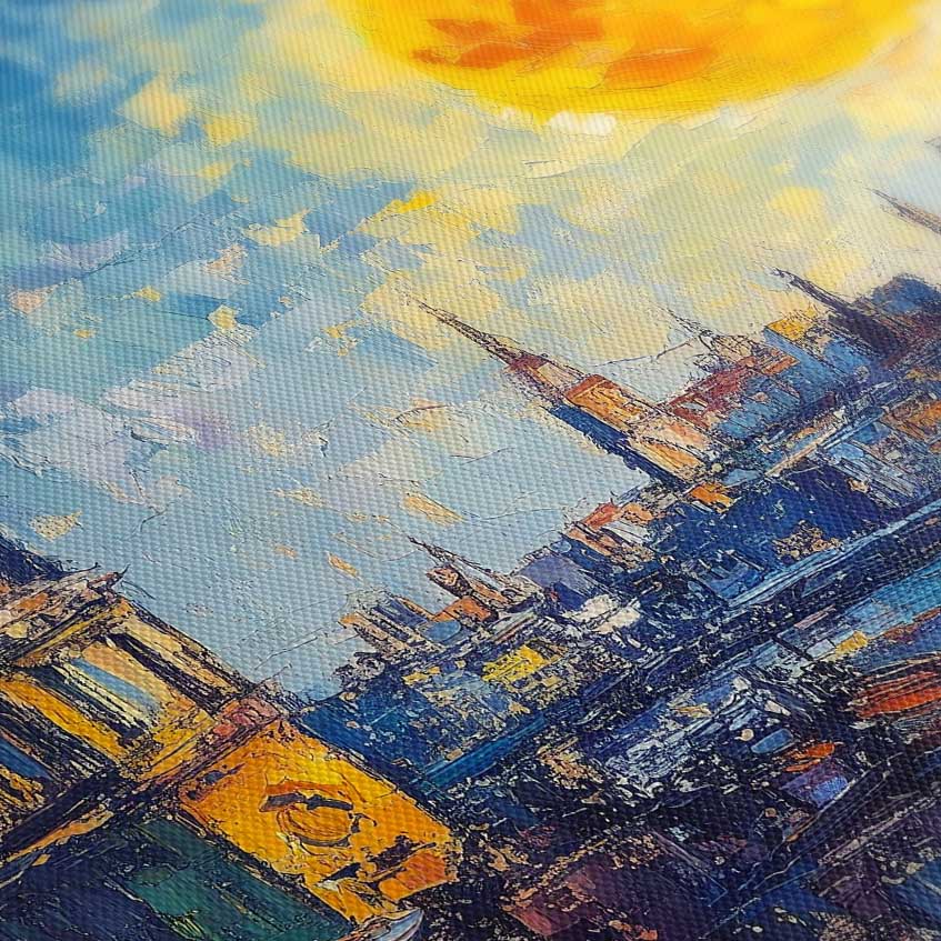 Nuit dorée sur la rivière