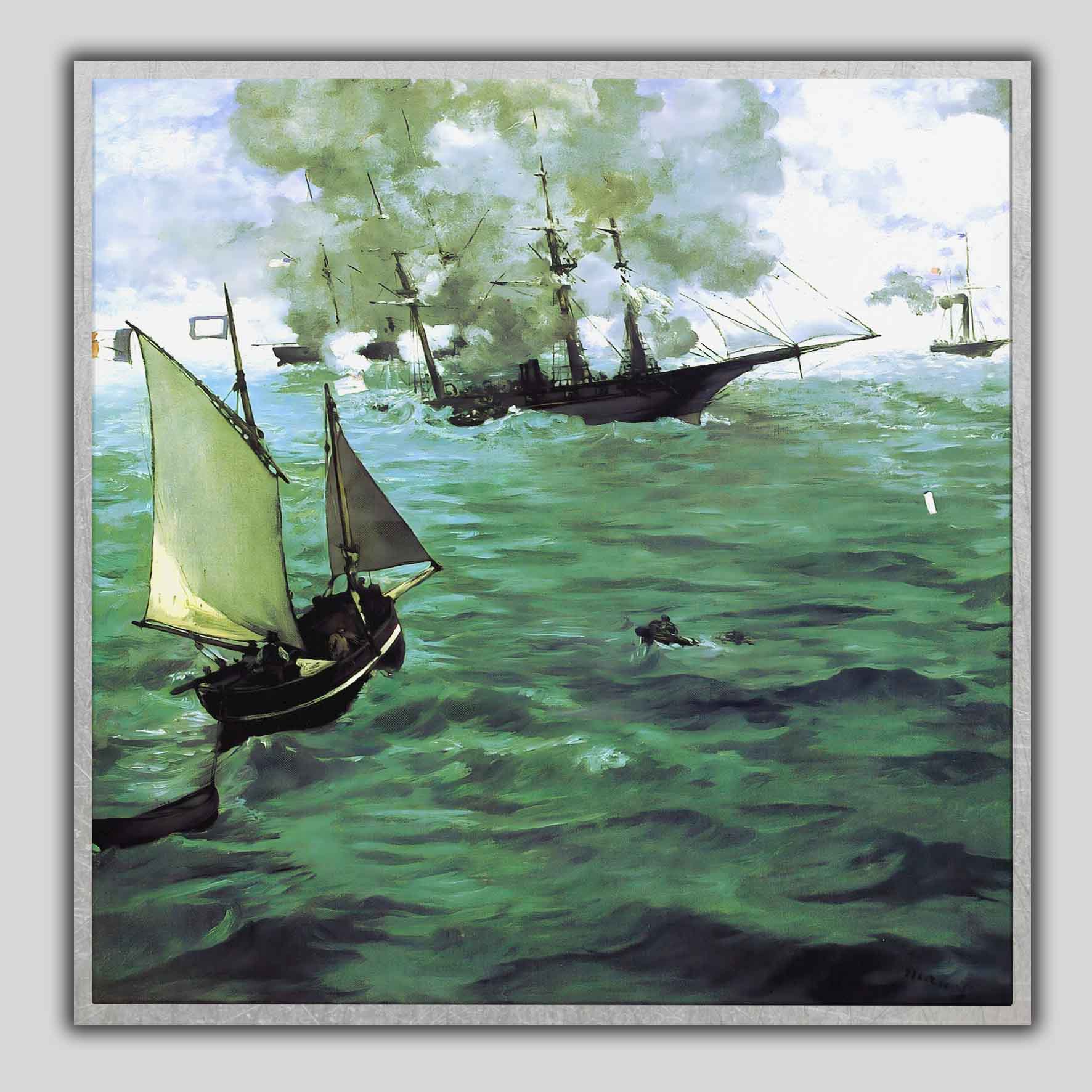 Il combattimento tra il Kearsarge e l'Alabama