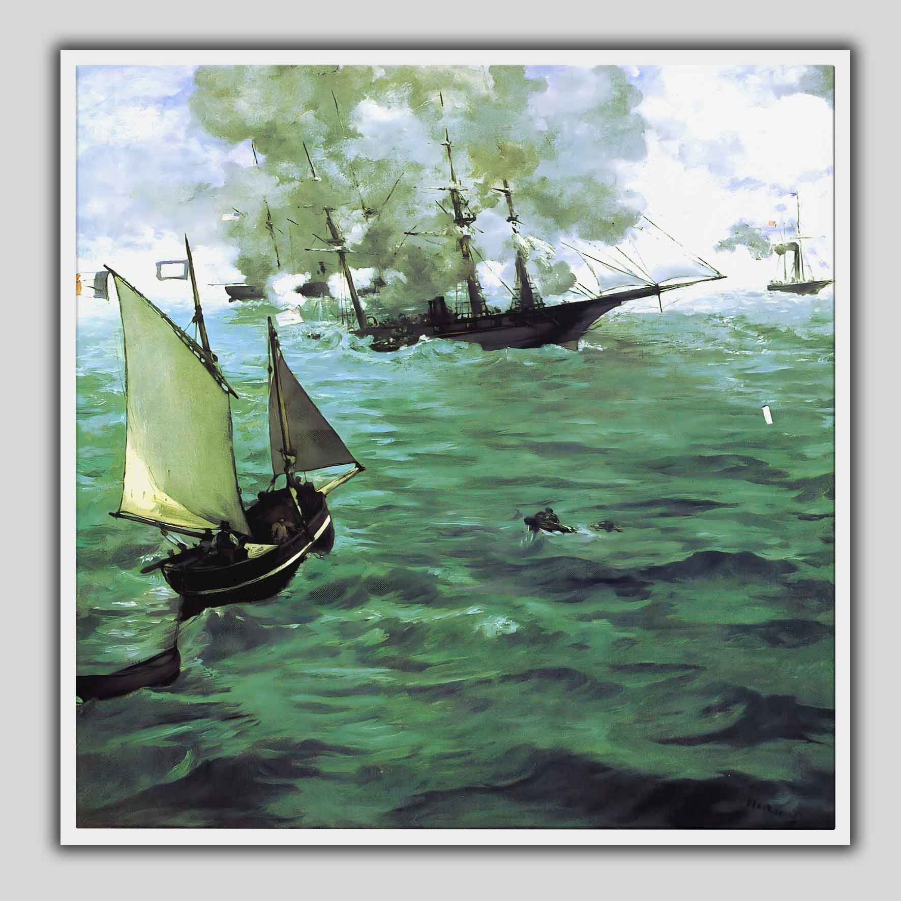 Il combattimento tra il Kearsarge e l'Alabama