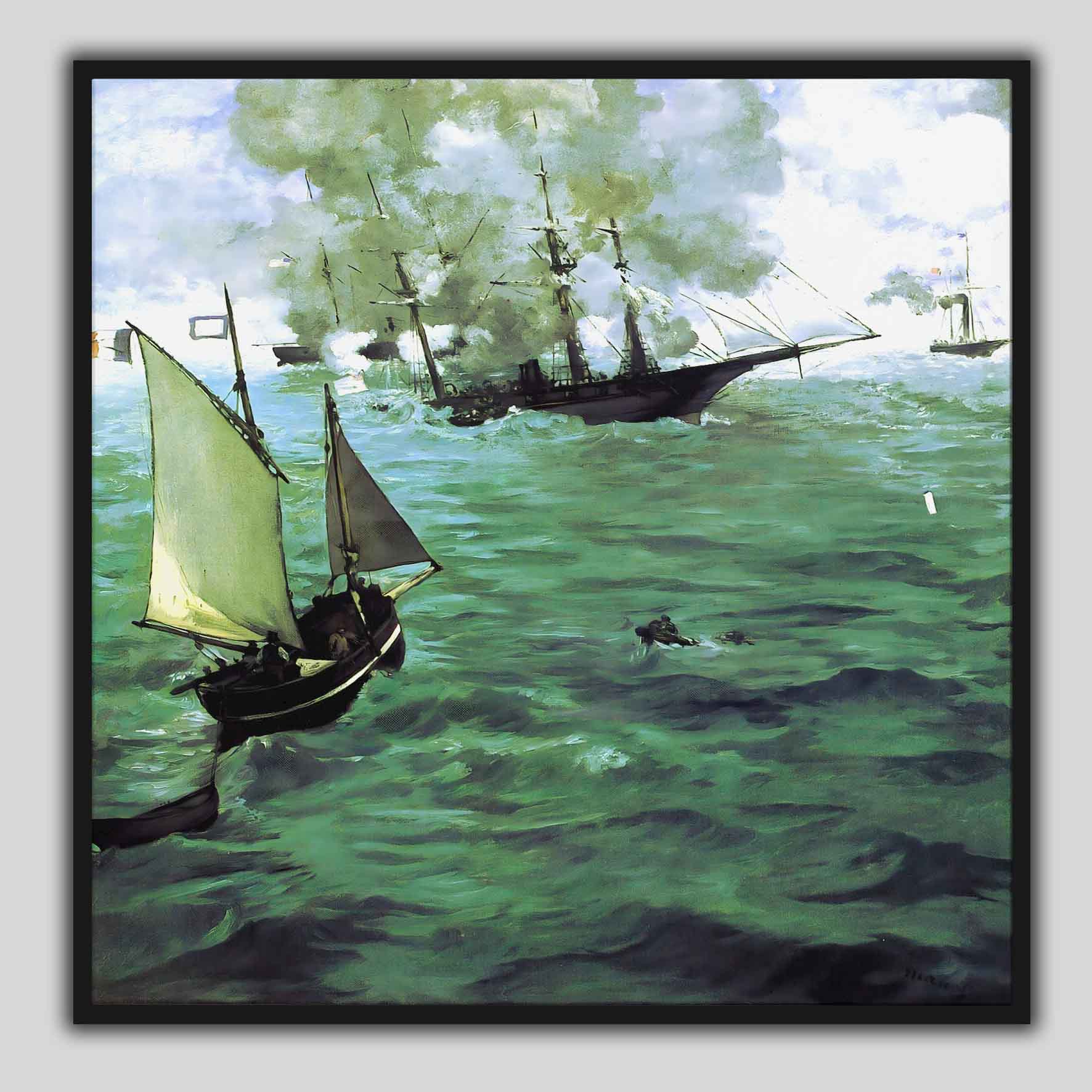 Il combattimento tra il Kearsarge e l'Alabama