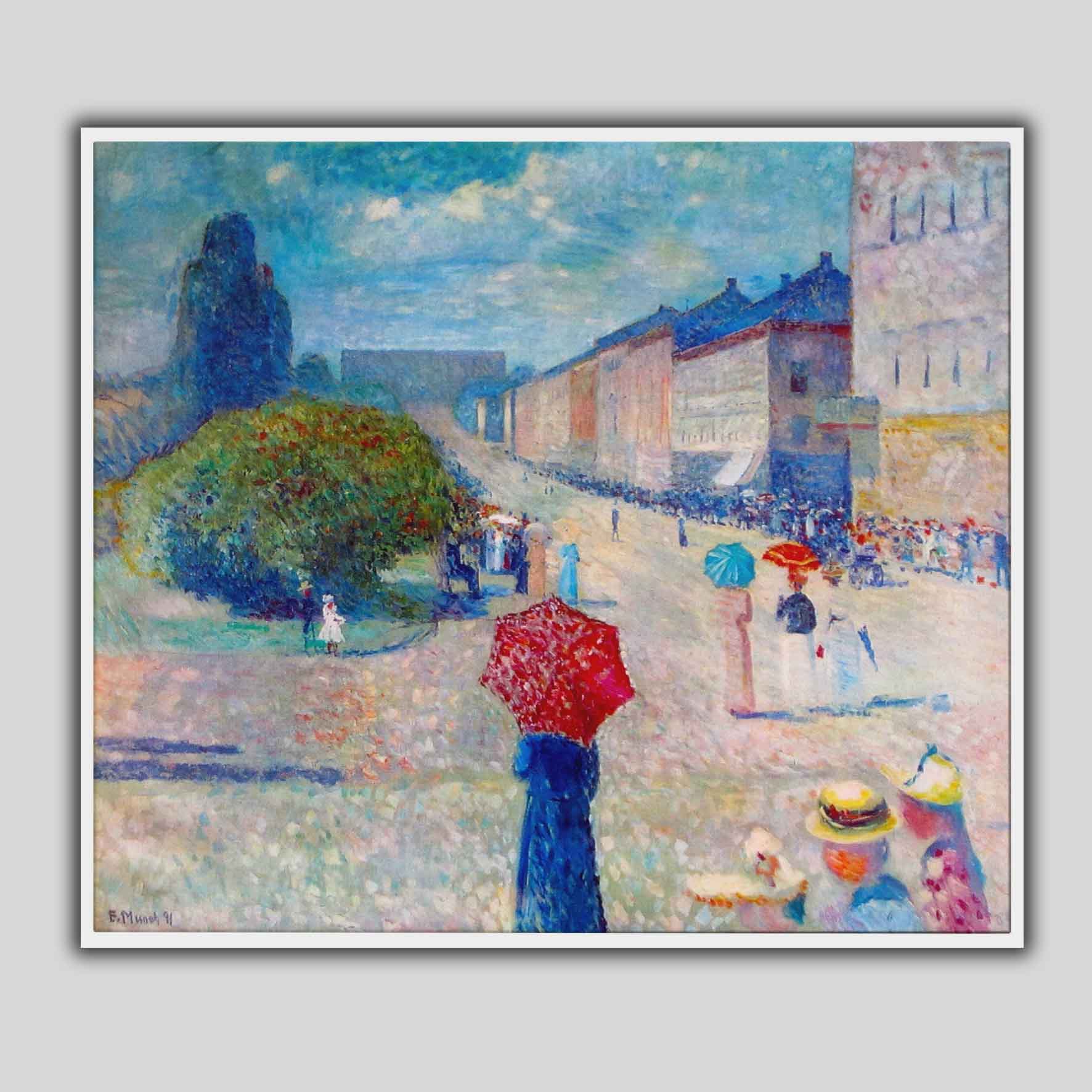 Jour de printemps dans la rue Carl Johan