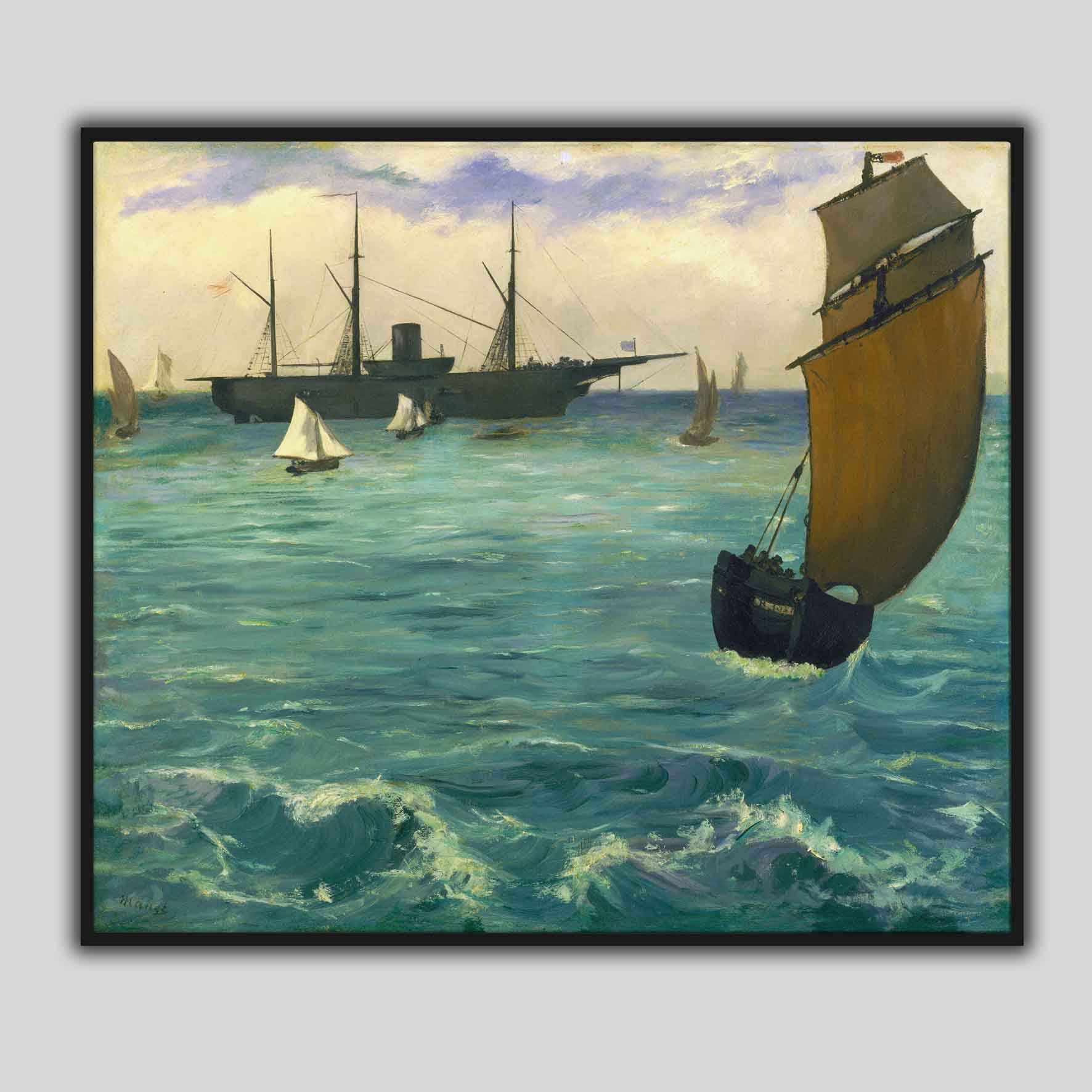 La Kearsarge à Boulogne