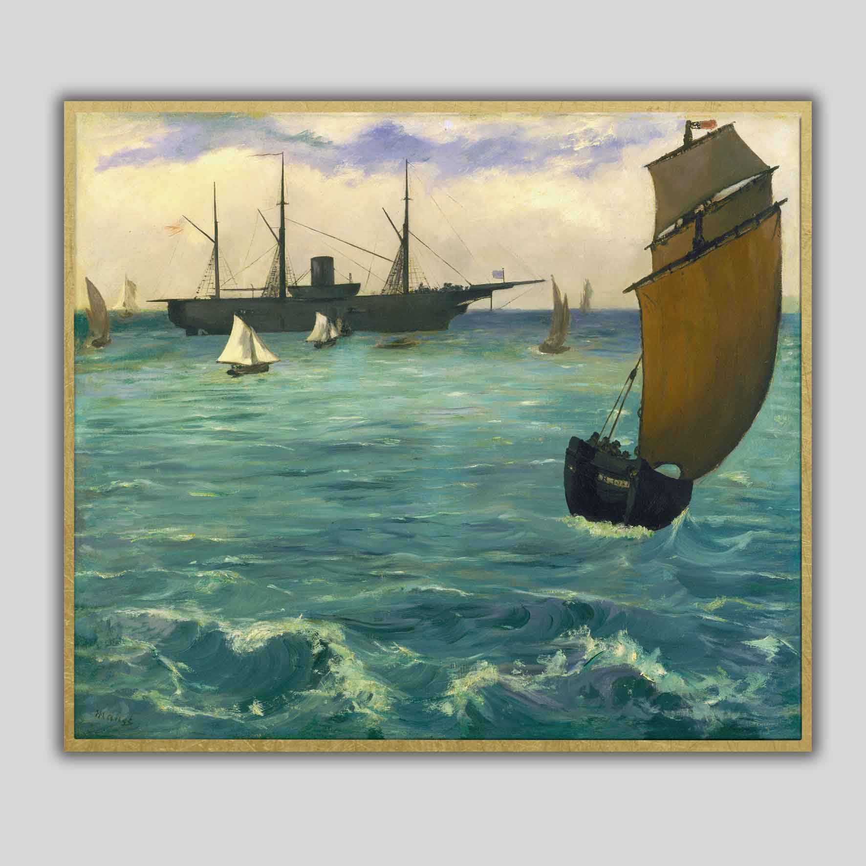 La Kearsarge à Boulogne