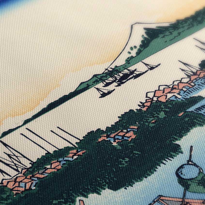Île de Tsukuda dans la province de Musashi