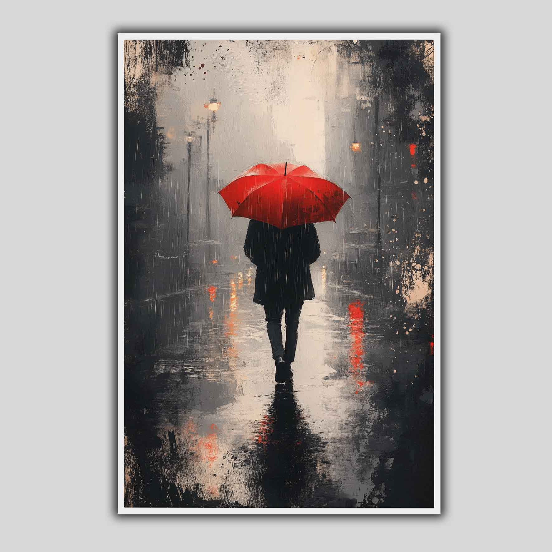 Je marche sous la pluie