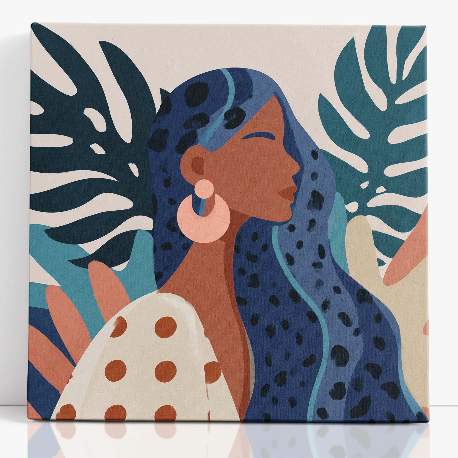 Silenzio Tra le Foglie, 100x100cm